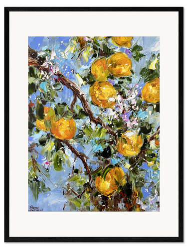 Framed art print Lemon branch