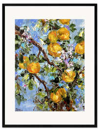 Impression artistique encadrée Lemon branch