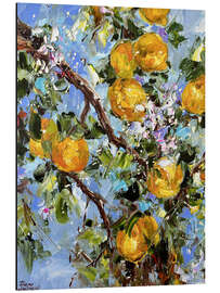 Magnettafel Zitronenzweig