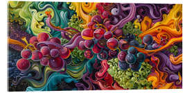 Acrylglas print Abstract summer fruits