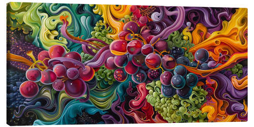Canvas-taulu Abstract summer fruits