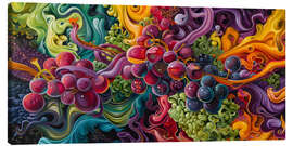 Tableau sur toile Abstract summer fruits