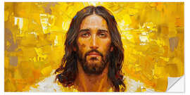 Wandsticker Jesus Gold