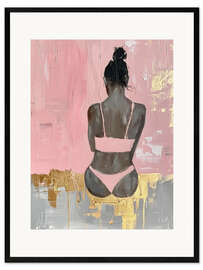 Ingelijste kunstdruk Golden Sand