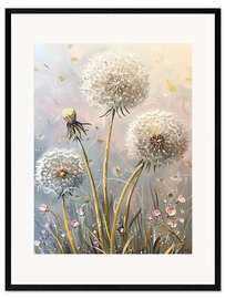 Stampa artistica con cornice Dandelions