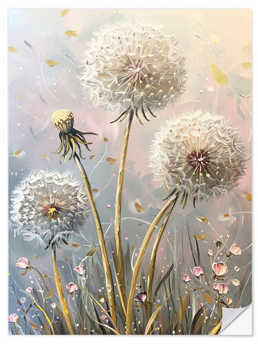 Vinilo para la pared Dandelions