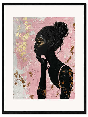 Gerahmter Kunstdruck Golden Shiny