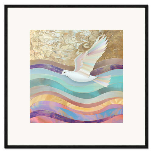 Impression artistique encadrée Good News