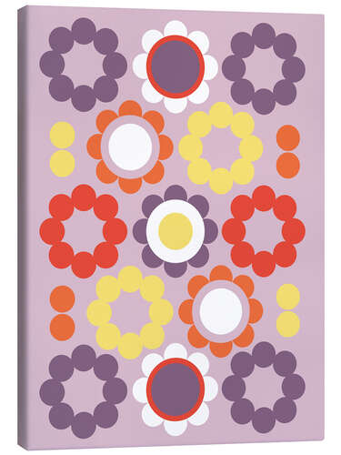Canvas print Retro flowers