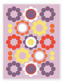 Obra artística Retro flowers - Martina illustration