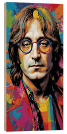 Quadro de madeira John Lennon - Simon Metacci