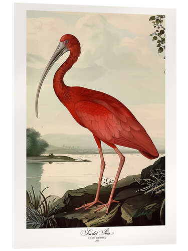 Cuadro de metacrilato Scarlet Ibis after Audubon