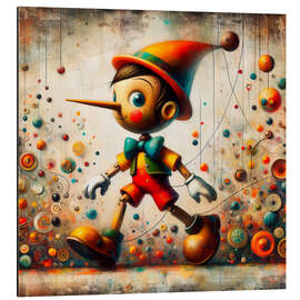 Tableau en aluminium Pinocchio - nobelart