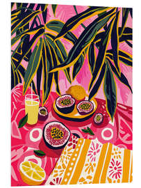 PVC print Colourful still life with passion fruit
