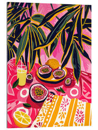 Cuadro de plexi-alu Colourful still life with passion fruit