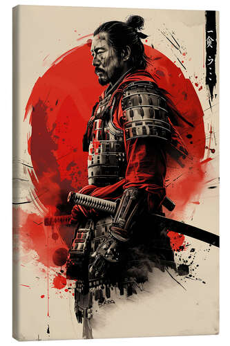 Tableau sur toile Samurai Warrior Bushido