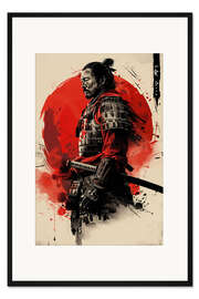 Gerahmter Kunstdruck Samurai Warrior Bushido