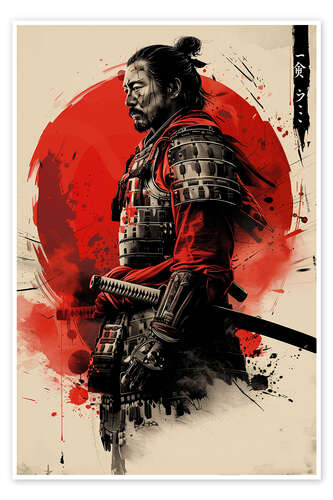 Plakat Samurai Warrior Bushido