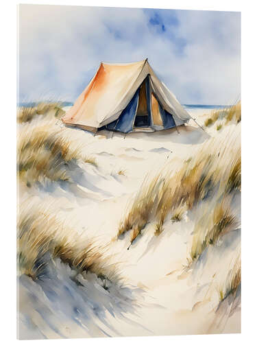 Cuadro de metacrilato Tent in the dunes