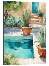 Galleriprint Pool with plants