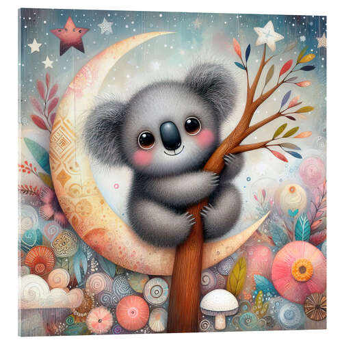 Acrylglas print A capricious koala