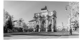 Acrylic print Panorama Siegestor in Munich - Dieterich Fotografie