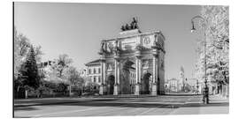 Quadro em alumínio Panorama Siegestor in Munich - Dieterich Fotografie