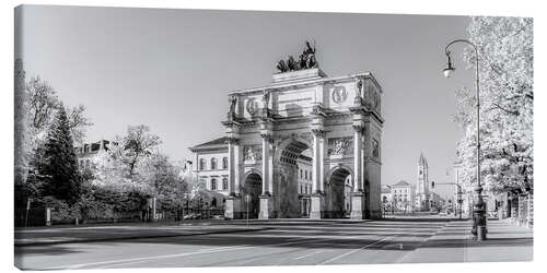 Leinwandbild Panorama Siegestor in München