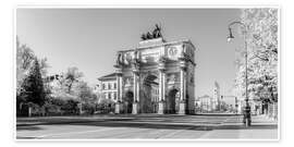 Plakat Panorama Siegestor in Munich - Dieterich Fotografie