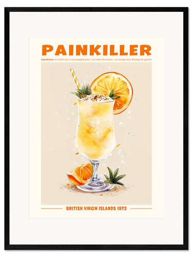 Kunsttryk i ramme Painkiller, British Virgin Islands 1973