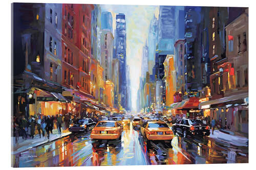 Acrylic print New York City street view