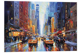Hartschaumbild New York City Straßenansicht