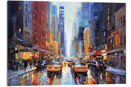 Cuadro de plexi-alu New York City street view - Leon Devenice