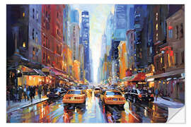 Wall sticker New York City street view - Leon Devenice