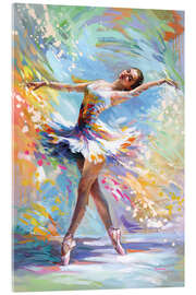Akrylbillede Ballerina in a colour orchestra
