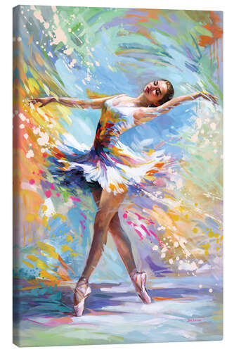 Quadro em tela Ballerina in a colour orchestra