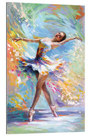 Galleriataulu Ballerina in a colour orchestra