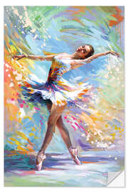 Vinilo para la pared Ballerina in a colour orchestra