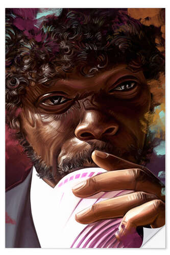 Selvklebende plakat Jules Winnfield