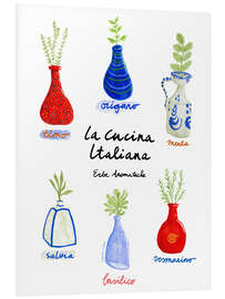 Foam board print Garden herbs of Italian cuisine