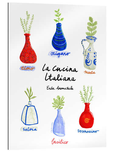 Galleritryk Garden herbs of Italian cuisine