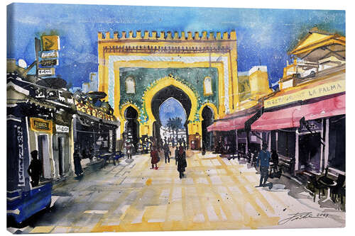 Canvas-taulu Fes, City Gate Bab Bou Jeloud