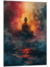 Tableau en aluminium Peaceful Presence: Buddha in Harmony