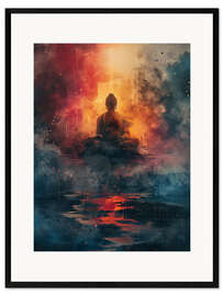 Framed art print Peaceful Presence: Buddha in Harmony
