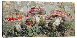 Lienzo Mystic Mycelium: Enchanted Forest Fungi - DejaReve