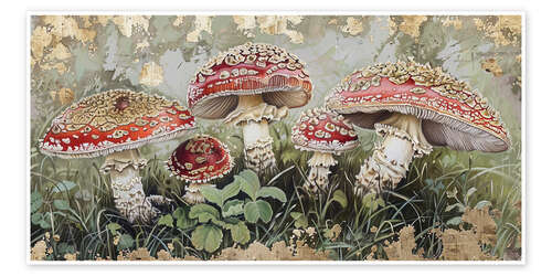 Poster Mystic Mycelium: Enchanted Forest Fungi