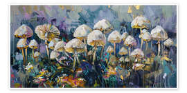 Poster Fungal Fantasia: A Woodland Symphony - DejaReve