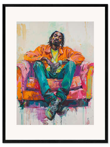 Impression artistique encadrée Snoop Dogg