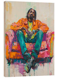 Quadro de madeira Snoop Dogg - DejaReve