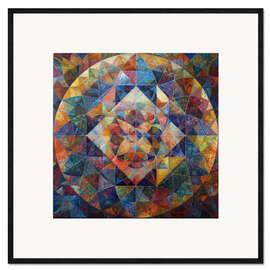 Framed art print Awakening - Flower of Life